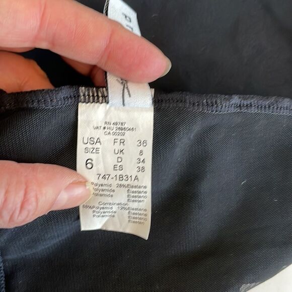 PROFILE BLACK CUTOUT TANKINI TOP.  NEW WITH TAGS. - Picture 9 of 11